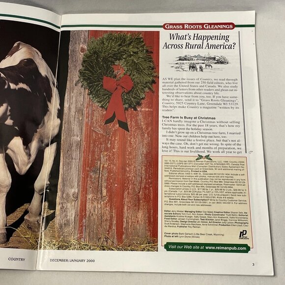Country Mag. Dec. Jan. 2000 Vol 13 No. 6 For Those Who Live Or Long For Country - Picture 4 of 9